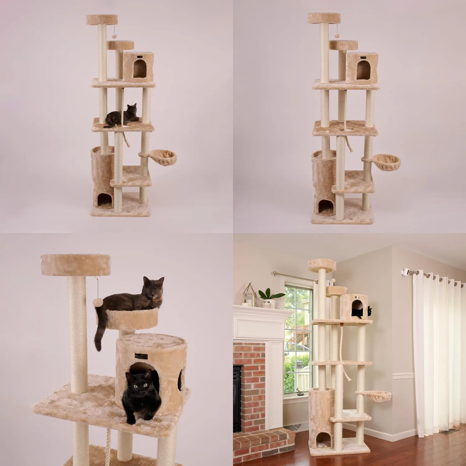 Royal Perch Cat Mansion Tree A8402, Customized
Royal Perch Cat Mansion Tree A8402, Customized