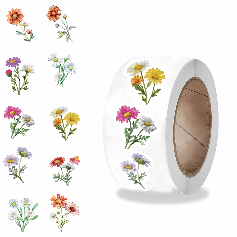 500PCS Daisy wildflowers Roll Stickers Colorful Cartoon Painted Flowers Scrapbooking Coffee Phone Art Picture Luggage Sticker
500PCS Daisy wildflowers Roll Stickers Colorful Cartoon Painted Flowers Scrapbooking Coffee Phone Art Picture Luggage Sticker