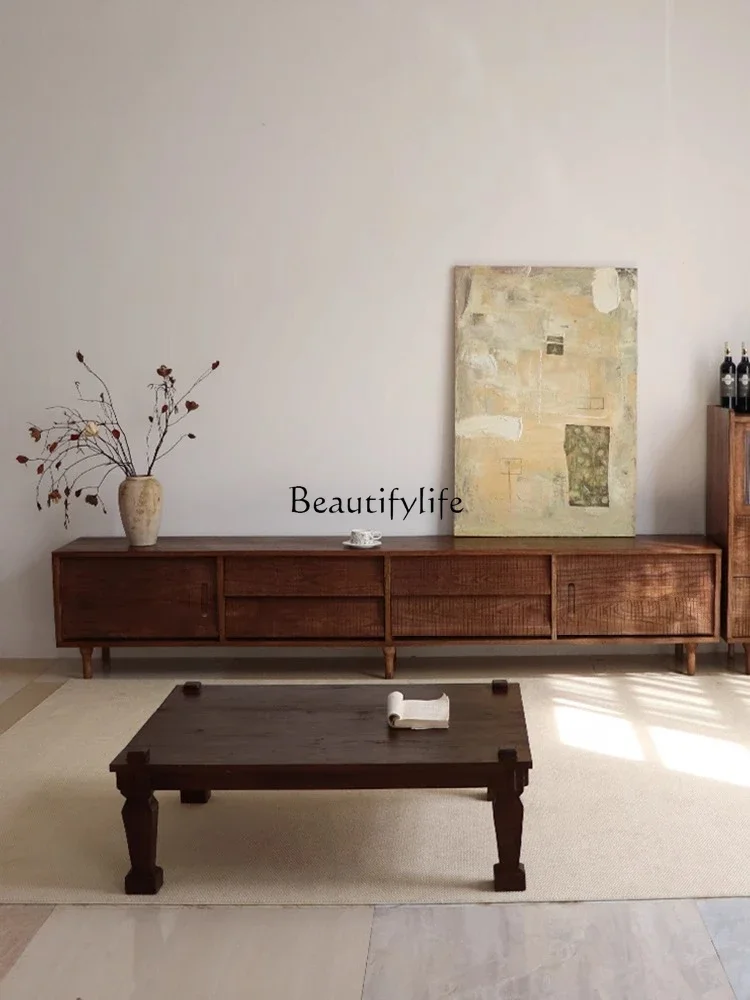 ld25 Vintage Style Solid Wood TV Cabinet Retro Living Room Wabi-Sabi Style TV Stand
ld25 Vintage Style Solid Wood TV Cabinet Retro Living Room Wabi-Sabi Style TV Stand
