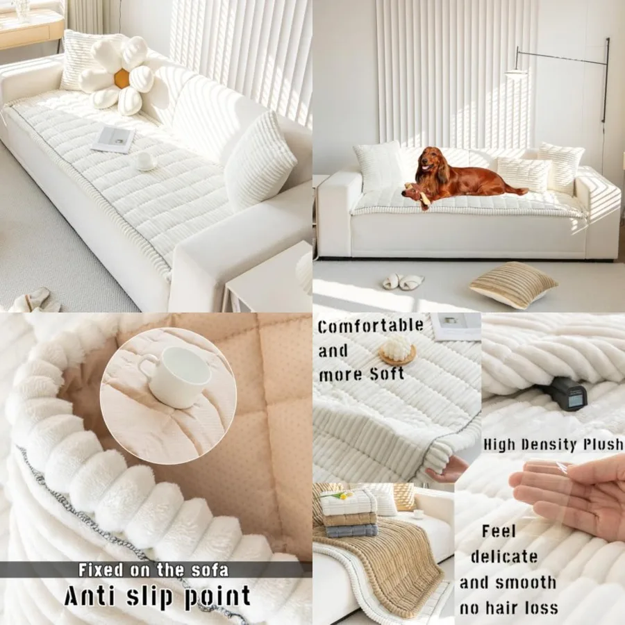Sofa Cover Fuzzy Couch Cover for Pet, Couch Covers for Dogs Washable Non-Slip Sofa Slipcover Cushion Protector Pets Friendly Ma
Sofa Cover Fuzzy Couch Cover for Pet, Couch Covers for Dogs Washable Non-Slip Sofa Slipcover Cushion Protector Pets Friendly Ma