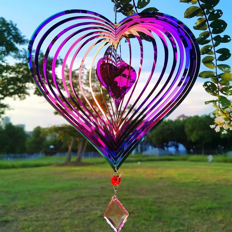 Hot Sale Wind Spinner Outdoor Metal 3D Wind Spinner Hanging Yard Garden Decor Gifts Stainless Steel Heart Pattern Spinners
Hot Sale Wind Spinner Outdoor Metal 3D Wind Spinner Hanging Yard Garden Decor Gifts Stainless Steel Heart Pattern Spinners