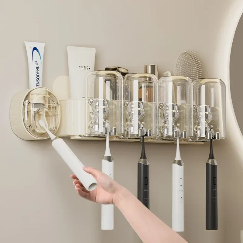 Cute Bear Toothbrush Rack, Punch-Free Toilet, Automatic Toothpaste Dispenser, Bathroom Mouthwash Cup, Toothbrush Holder
Cute Bear Toothbrush Rack, Punch-Free Toilet, Automatic Toothpaste Dispenser, Bathroom Mouthwash Cup, Toothbrush Holder