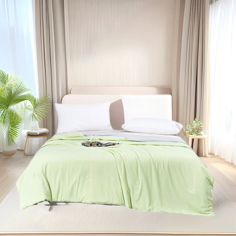 antibacterial cool silk summer quilt 170g brocade ammonia cool quilt maternal and infant solid color air conditioner
antibacterial cool silk summer quilt 170g brocade ammonia cool quilt maternal and infant solid color air conditioner