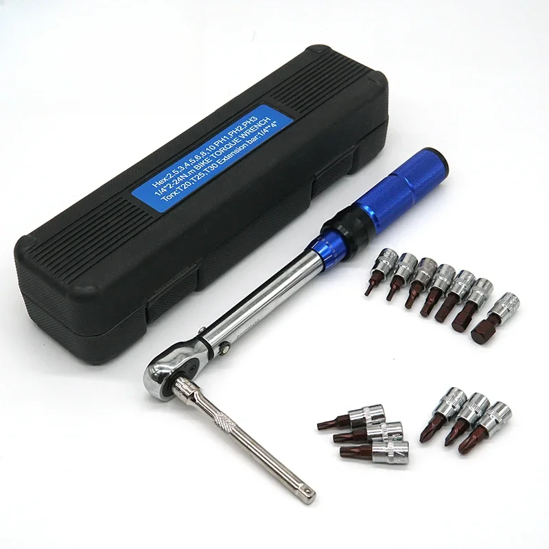 Mountain Road Bike Torque Wrench Preset Ratchet Torque 2-24NM S2 Hexagon Tool Set
Mountain Road Bike Torque Wrench Preset Ratchet Torque 2-24NM S2 Hexagon Tool Set