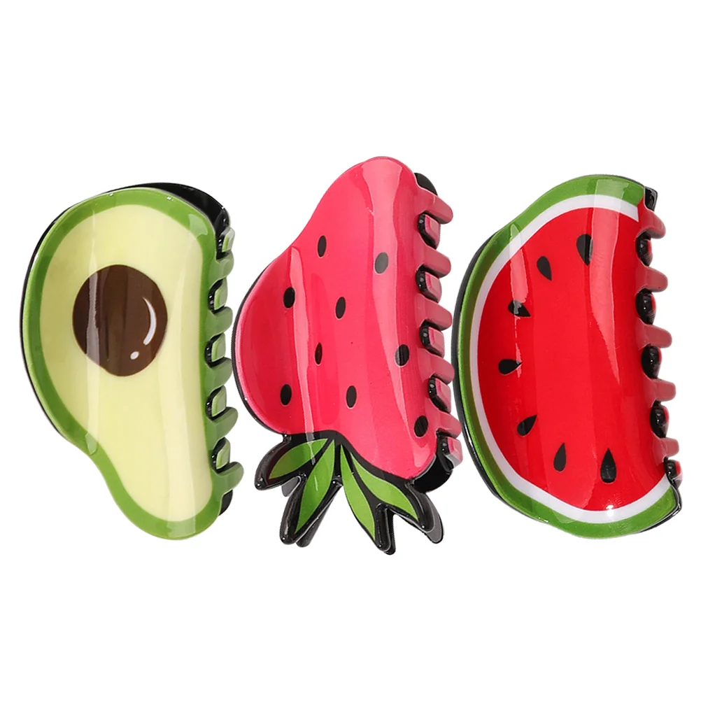 3 Pcs Fruit Hair Accessories Pin Women Clip Small Avocado Claw Plastic Cartoon Toddler
3 Pcs Fruit Hair Accessories Pin Women Clip Small Avocado Claw Plastic Cartoon Toddler