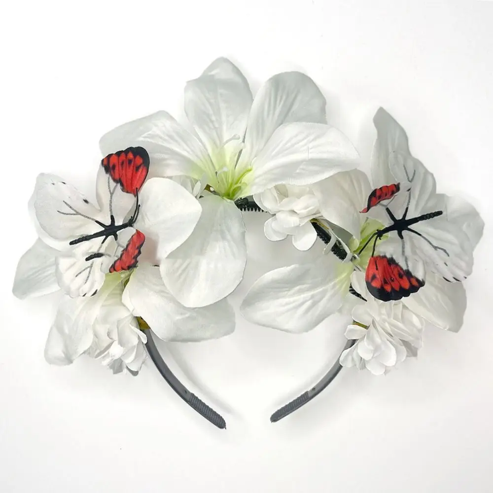Sweet Simulation Flower Hair Hoop Garland Butterfly Floral Crown Hairband Headdress Elegant Carnival Hair Accessories Daily
Sweet Simulation Flower Hair Hoop Garland Butterfly Floral Crown Hairband Headdress Elegant Carnival Hair Accessories Daily