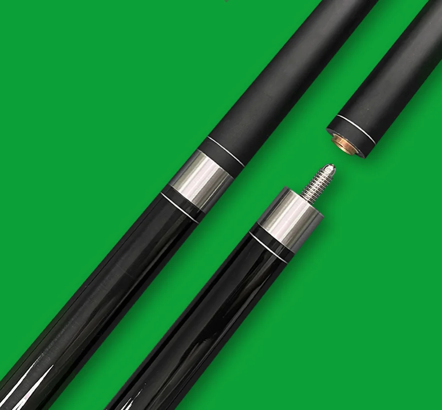 Nine-cue middle-head Chinese-style black-eight billiard cue with maple front branch and small head.
Nine-cue middle-head Chinese-style black-eight billiard cue with maple front branch and small head.