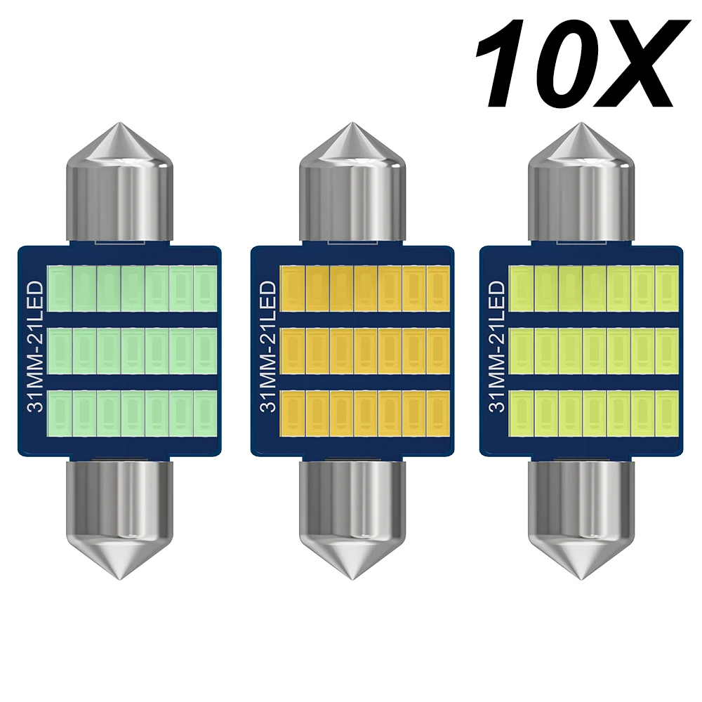 10x Festoon 31mm 36mm 39mm 41mm High Quality Super Bright LED Bulb C5W C10W Car License Plate Light Interior Reading Dome Lamp
10x Festoon 31mm 36mm 39mm 41mm High Quality Super Bright LED Bulb C5W C10W Car License Plate Light Interior Reading Dome Lamp