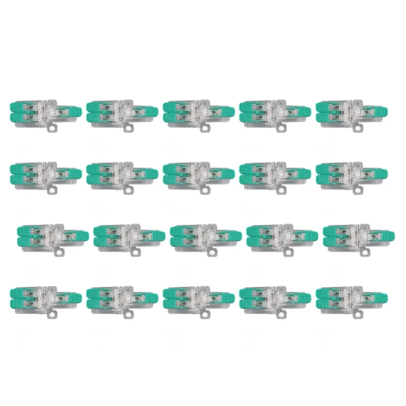 20Pcs Wire Splice Connector 1 In 2 Out Lever Wire Connector 41A 450V For 0.5-6mm² 10-20AWG
20Pcs Wire Splice Connector 1 In 2 Out Lever Wire Connector 41A 450V For 0.5-6mm² 10-20AWG