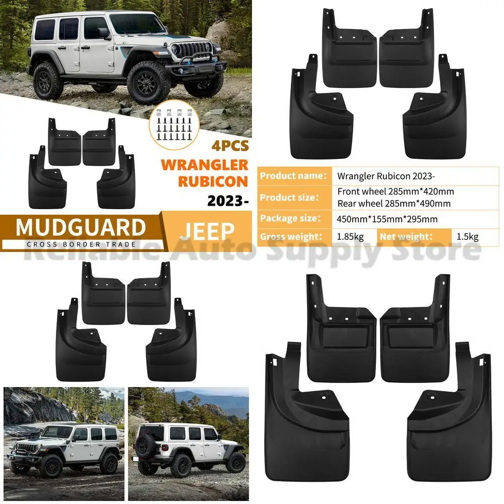 For Jeep Wrangler Rubicon 2023-2025 Mud Guards Fender Flares Premium Durable Protection Stylish Design Enhanced Coverage All-Ter
For Jeep Wrangler Rubicon 2023-2025 Mud Guards Fender Flares Premium Durable Protection Stylish Design Enhanced Coverage All-Ter