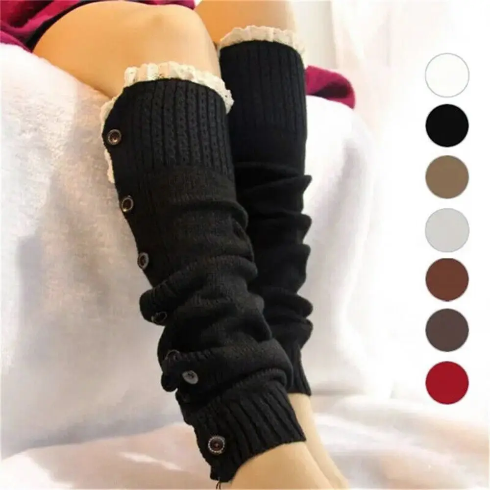 Women Leg Warmers Knitted Boot Socks Lace Knee High Long Socks Warm Elastic Winter Foot Covers
Women Leg Warmers Knitted Boot Socks Lace Knee High Long Socks Warm Elastic Winter Foot Covers