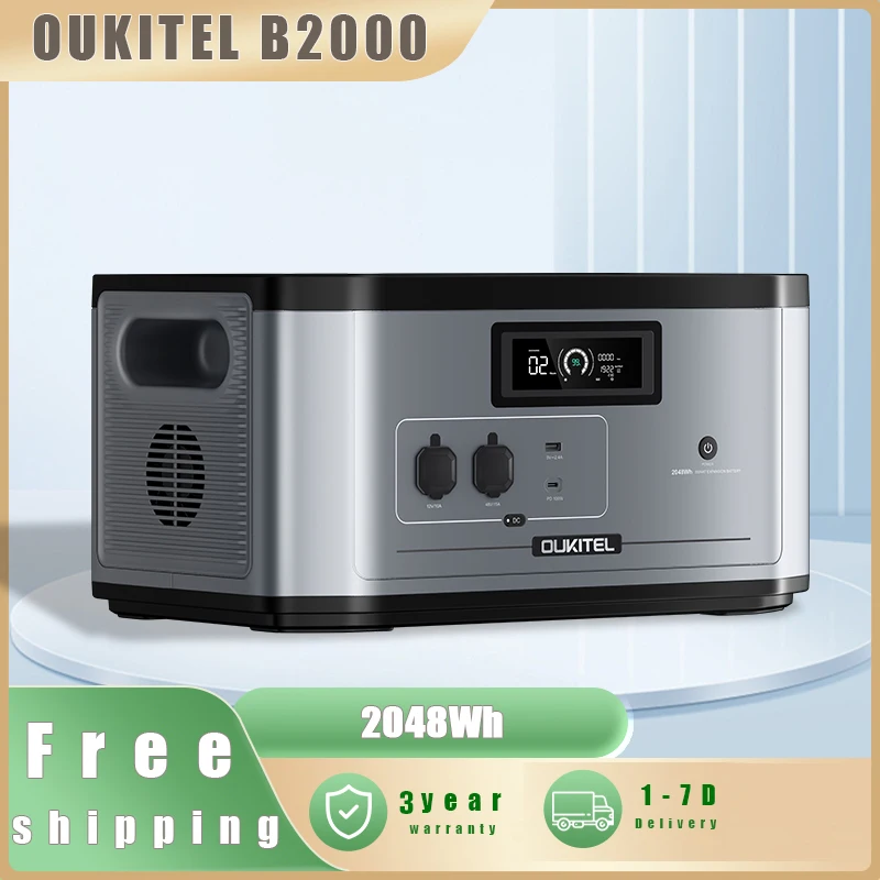 OUKITEL B2000 Additional battery pack Portable Power Station Solar Generator 2048Wh capacity Battery Home Backup Outdoor Camping
OUKITEL B2000 Additional battery pack Portable Power Station Solar Generator 2048Wh capacity Battery Home Backup Outdoor Camping