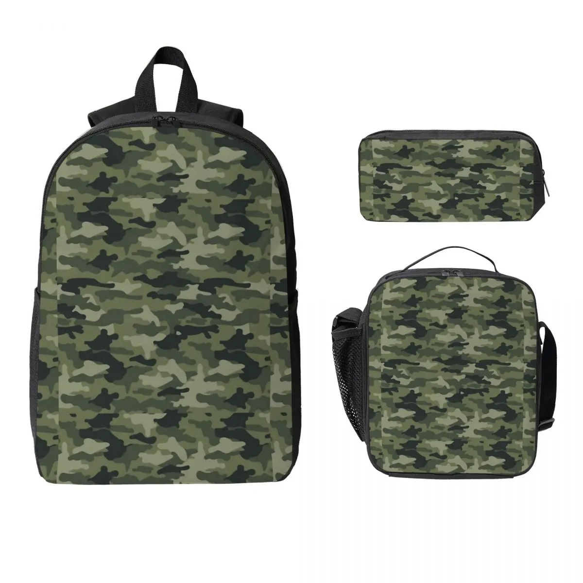 Military Camouflage Backpack Student Boys Girls BookBag School Bag Laptop Shoulder Bags 3ps Insulated Lunch Bag Pencil Case
Military Camouflage Backpack Student Boys Girls BookBag School Bag Laptop Shoulder Bags 3ps Insulated Lunch Bag Pencil Case