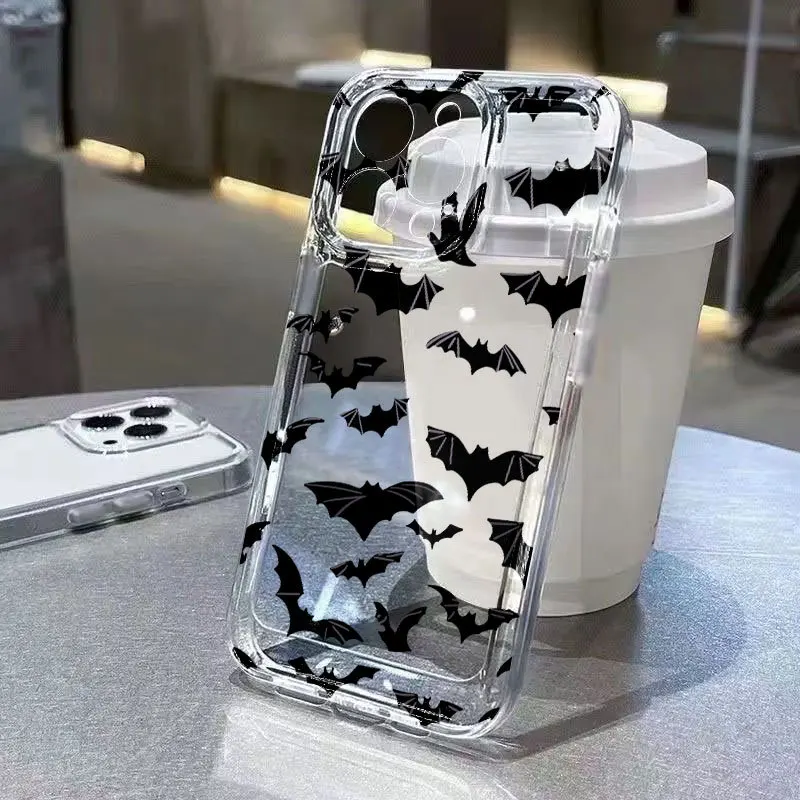 Bat Pattern Phone Case For IPhone 17 Air 16 e 15 14 13 12 11 Pro Max Plus Mini SE 2020 2022 Transparent Mobile Case
Bat Pattern Phone Case For IPhone 17 Air 16 e 15 14 13 12 11 Pro Max Plus Mini SE 2020 2022 Transparent Mobile Case