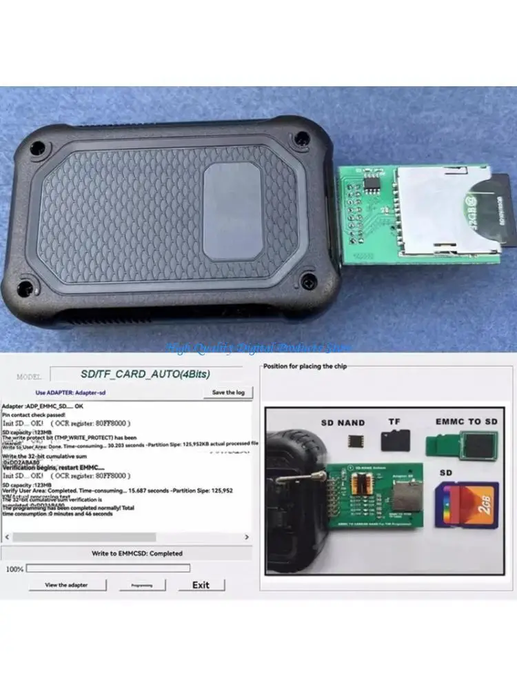 U2JE Efficient EMMC TF Card Adapter Perfect For T48 Programming Needs
U2JE Efficient EMMC TF Card Adapter Perfect For T48 Programming Needs