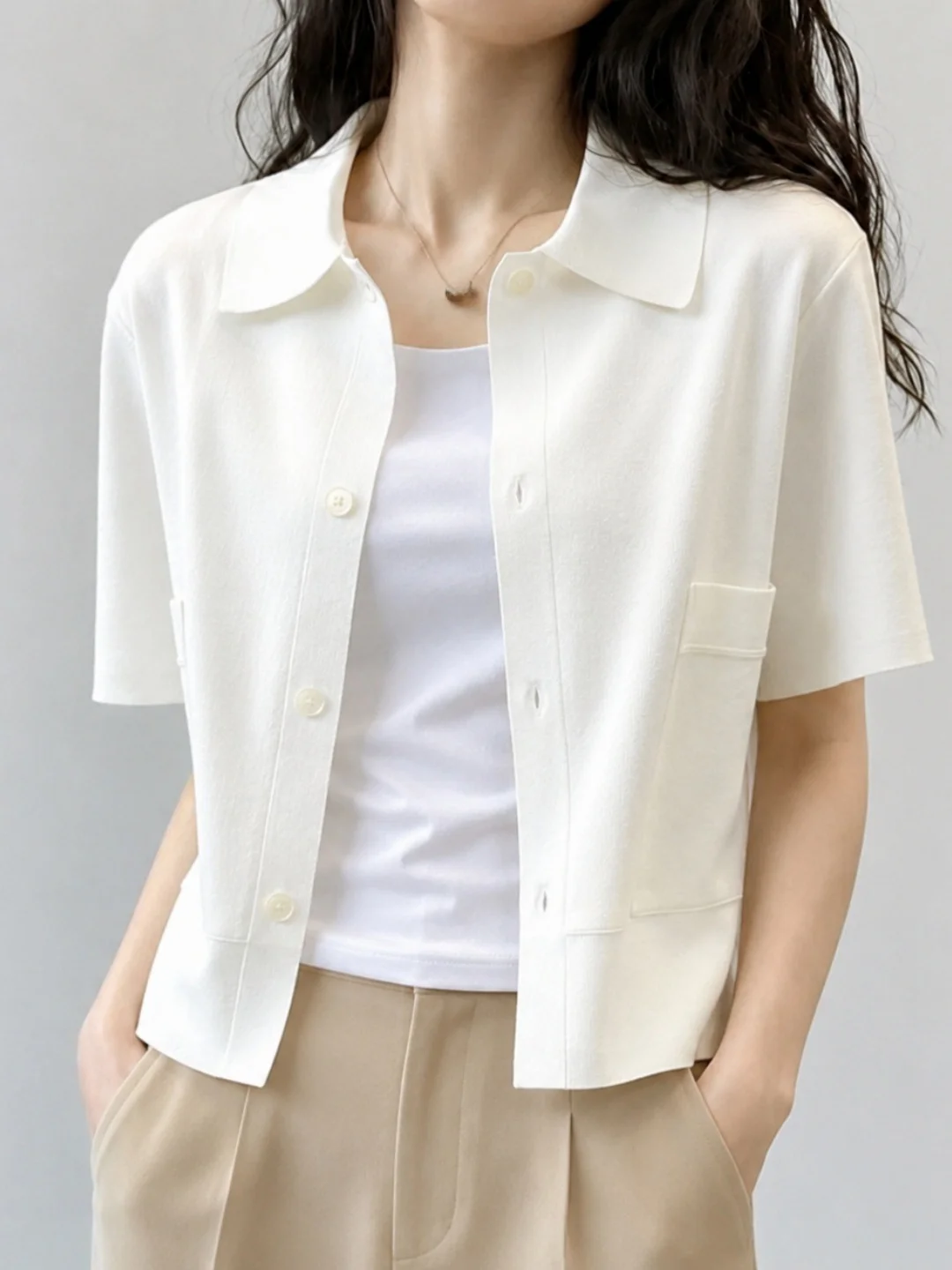 Lightweight Breathable Ice Silk Knitted Neck Open Cardigan Summer Fashion Loose Short Sleeve Women's Sun Protection Oute...
Lightweight Breathable Ice Silk Knitted Neck Open Cardigan Summer Fashion Loose Short Sleeve Women's Sun Protection Oute...