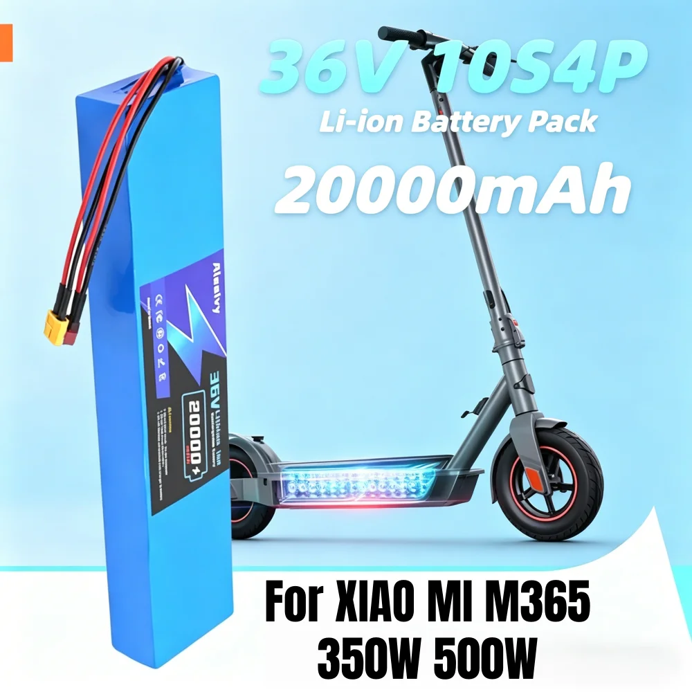 For M365 Pro/1S Scooter 350W/500W Aleaivy 36V 42V 10S4P 20Ah Lithium Battery Long-Range Upgrade Durable Spar
For M365 Pro/1S Scooter 350W/500W Aleaivy 36V 42V 10S4P 20Ah Lithium Battery Long-Range Upgrade Durable Spar