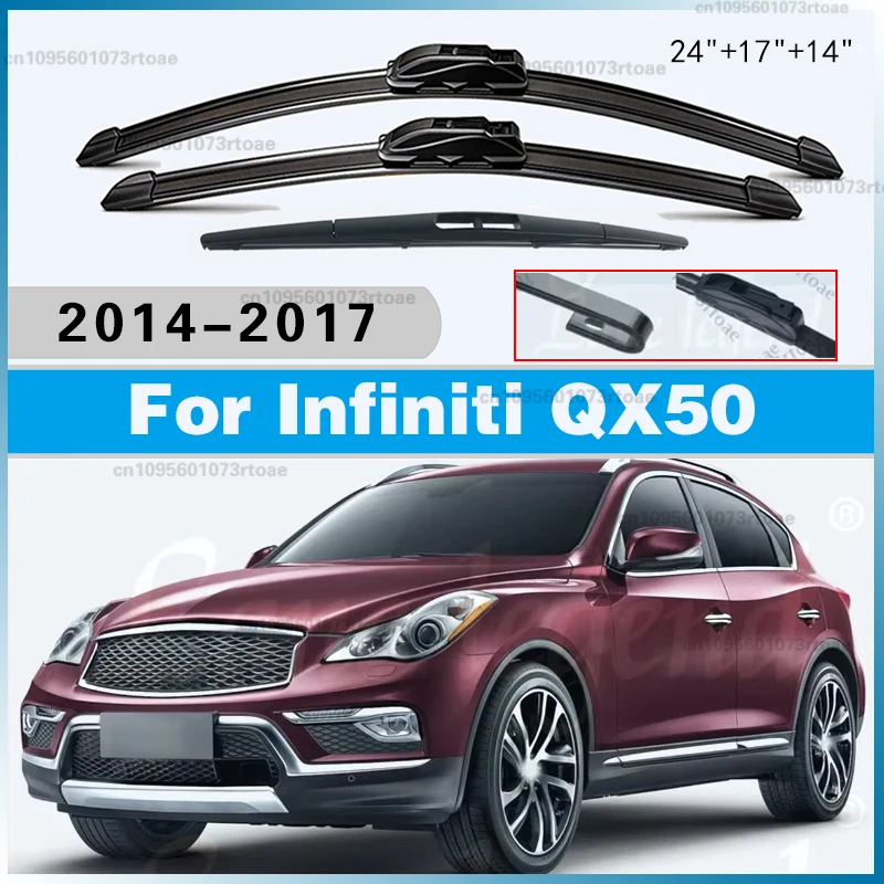Windscreen Wiper Blade Window Wipers Accessories 24"17"14" For Infiniti QX50 2014-2017 2015 2016 2017 Front Rear Windshield
Windscreen Wiper Blade Window Wipers Accessories 24"17"14" For Infiniti QX50 2014-2017 2015 2016 2017 Front Rear Windshield