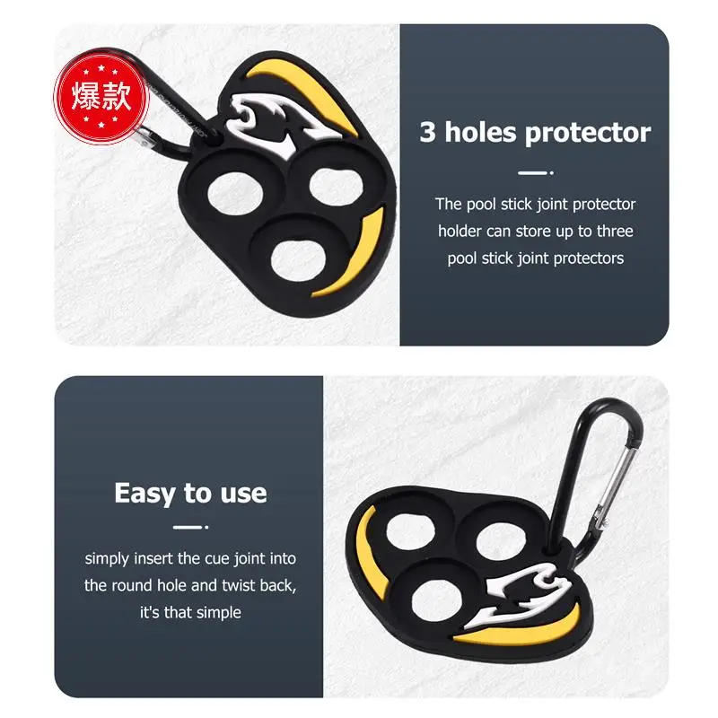 2X Cue Joint Protector Holder Portable Protective Cue Tips Holder Hold Tool 3 Holes Storage Clip For Pool Table Training
2X Cue Joint Protector Holder Portable Protective Cue Tips Holder Hold Tool 3 Holes Storage Clip For Pool Table Training