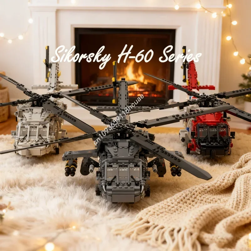 2690pcs MOC Sikorsky H Series Pack Black Hawk Model Building Festivals Gift Blocks Assemble Toys DIY Creative Education Brick
2690pcs MOC Sikorsky H Series Pack Black Hawk Model Building Festivals Gift Blocks Assemble Toys DIY Creative Education Brick