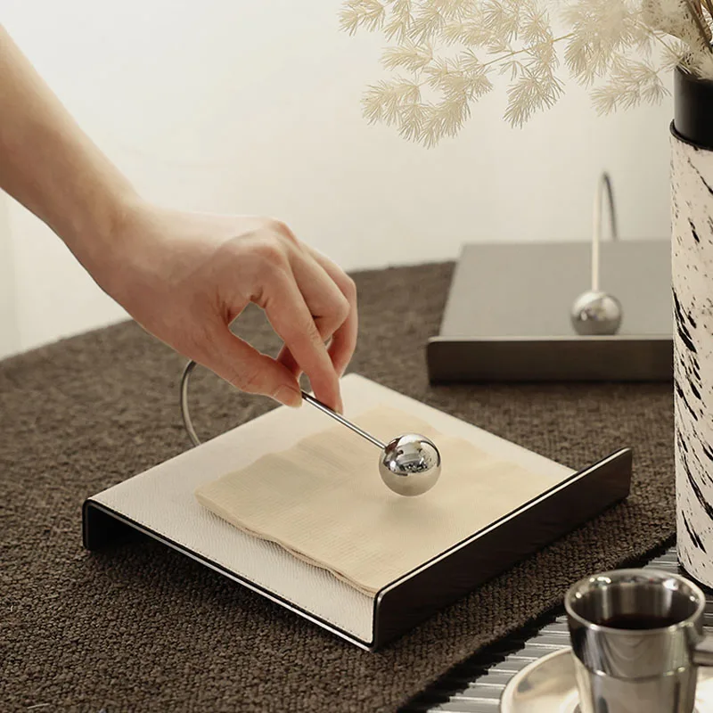 Stainless Steel Leather Ball Paper Towel Holder Restaurant Hotel Napkin Dispenser Upscale Tissue Box Soft Decor Accessories
Stainless Steel Leather Ball Paper Towel Holder Restaurant Hotel Napkin Dispenser Upscale Tissue Box Soft Decor Accessories