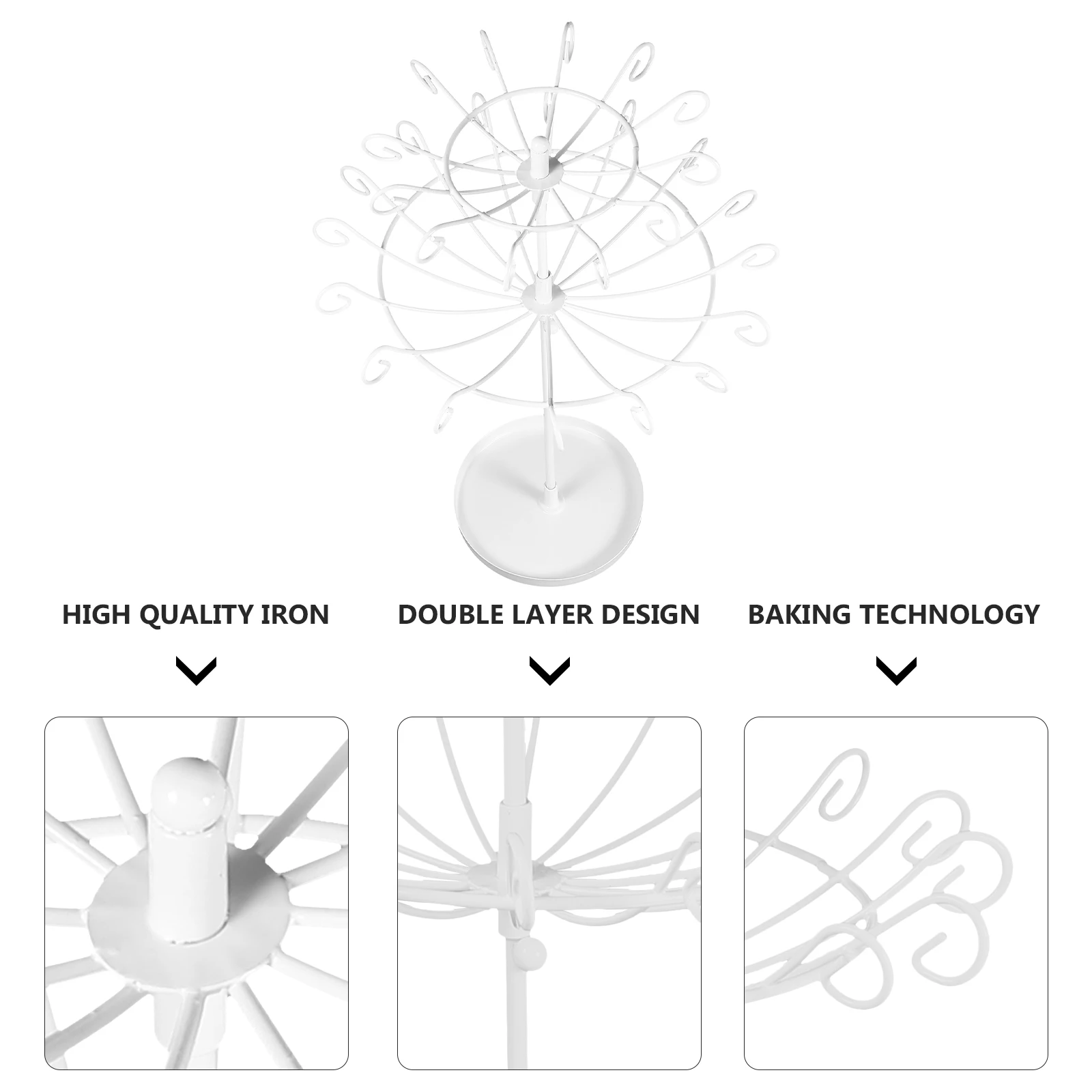Jewelry Display Rack Rotatable Design Earrings Necklace Storage Stand Luxury Material Stable Base Showcase Decorative Ornament
Jewelry Display Rack Rotatable Design Earrings Necklace Storage Stand Luxury Material Stable Base Showcase Decorative Ornament
