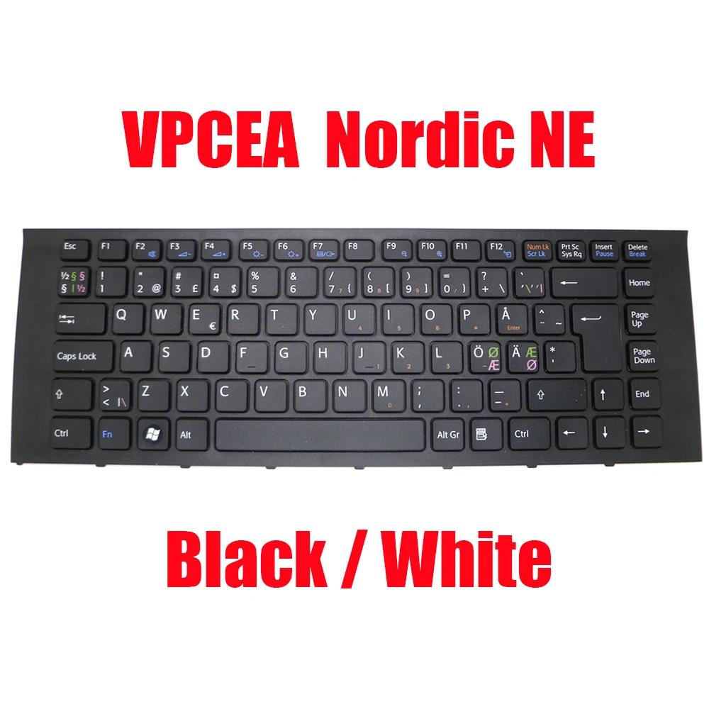 Nordic NE Laptop Keyboard For SONY VPCEA VPC-EA V081678D V081678F SE 148792271 550102L42-203-G 148792671 550102L41-203-G New
Nordic NE Laptop Keyboard For SONY VPCEA VPC-EA V081678D V081678F SE 148792271 550102L42-203-G 148792671 550102L41-203-G New