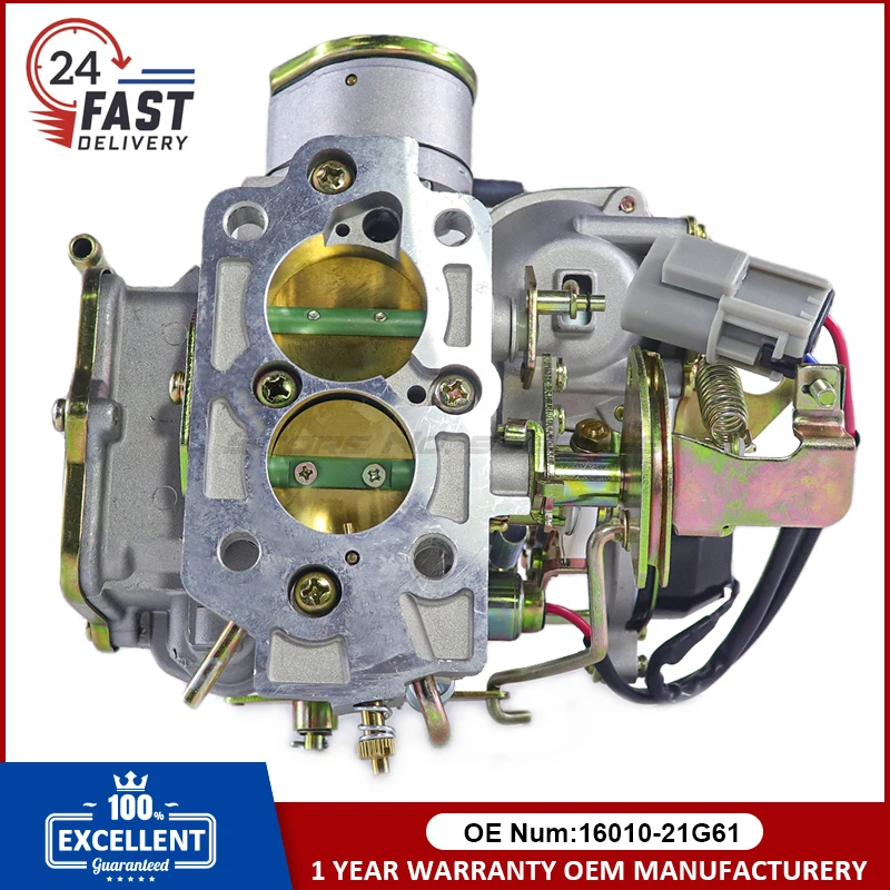 2 Barrel Carburetor 1601021G61 for Nissan 720 Pickup Z24,Atlas,Pathfinder,Datsun,Vanette Panel Van Trucks/Bluebird,Caravan
2 Barrel Carburetor 1601021G61 for Nissan 720 Pickup Z24,Atlas,Pathfinder,Datsun,Vanette Panel Van Trucks/Bluebird,Caravan