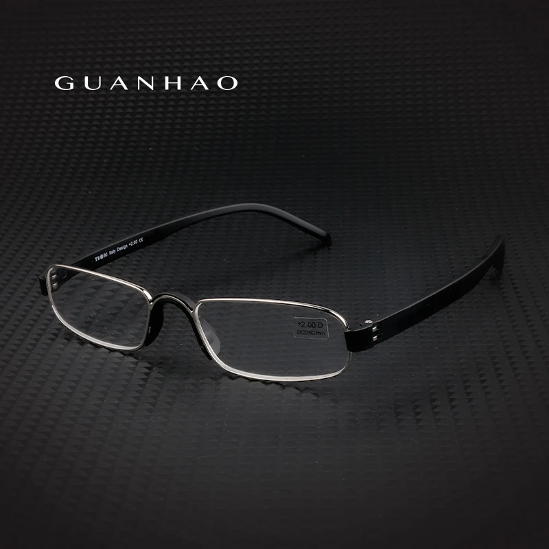 Guanhao Reading Glasses for Men Women Ultralight Alloy Frame HD Clear Lens Presbyopia Reading Eyeglasses +1.0 to +4.0 Diopter
Guanhao Reading Glasses for Men Women Ultralight Alloy Frame HD Clear Lens Presbyopia Reading Eyeglasses +1.0 to +4.0 Diopter