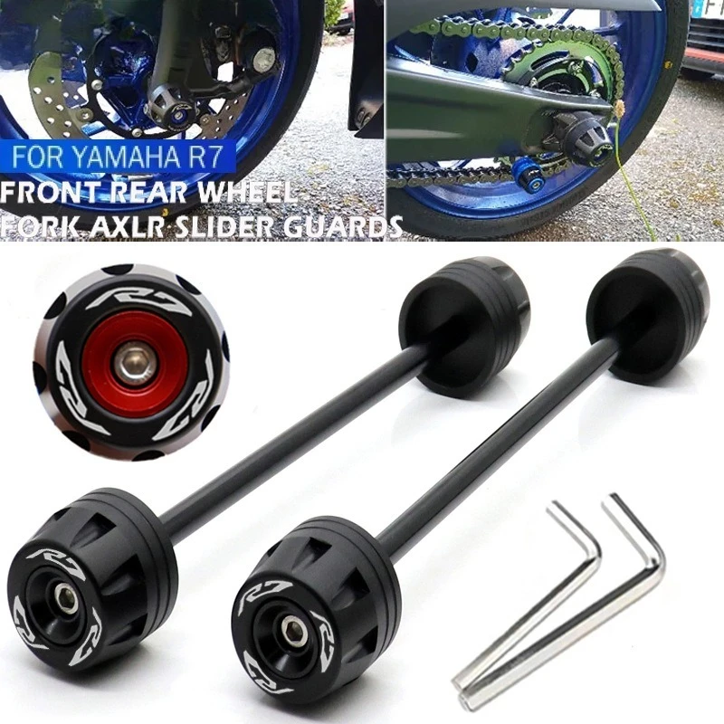 Защита передней и задней оси мотоцикла (слайдеры) для YAMAHA YZF-R7 21-23, резиновые противоударные накладки на колеса
Защита передней и задней оси мотоцикла (слайдеры) для YAMAHA YZF-R7 21-23, резиновые противоударные накладки на колеса