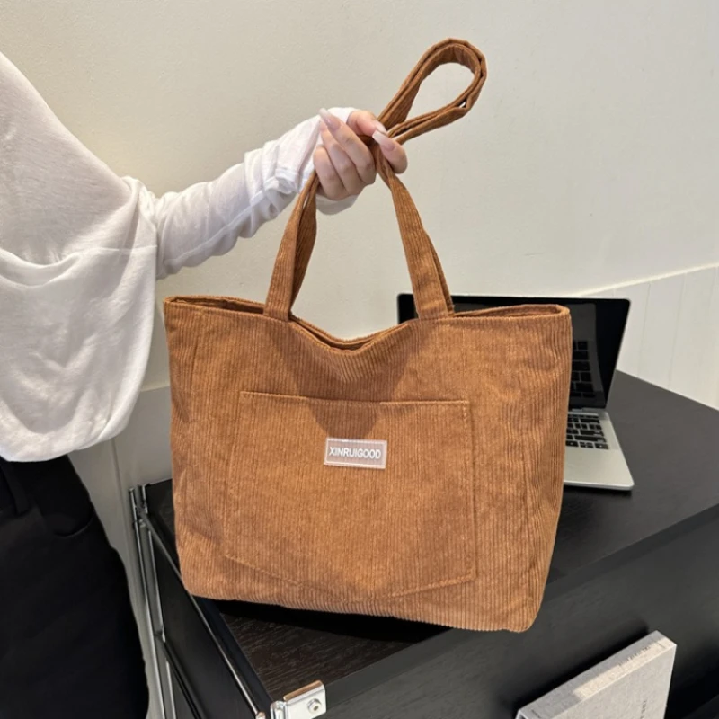 Вельветовая сумка-тоут для женщин, водонепроницаемая повседневная сумка для покупок, повседневные сумки на плечо большой вместимости, сумки для школы, работы, путешествий
Вельветовая сумка-тоут для женщин, водонепроницаемая повседневная сумка для покупок, повседневные сумки на плечо большой вместимости, сумки для школы, работы, путешествий