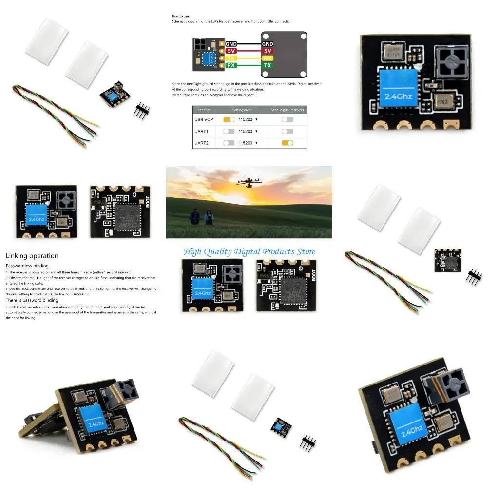 U2JE ELRS NanoSE Receiver Open Source ExpressLRS NANOSE Longlasting Receiver
U2JE ELRS NanoSE Receiver Open Source ExpressLRS NANOSE Longlasting Receiver