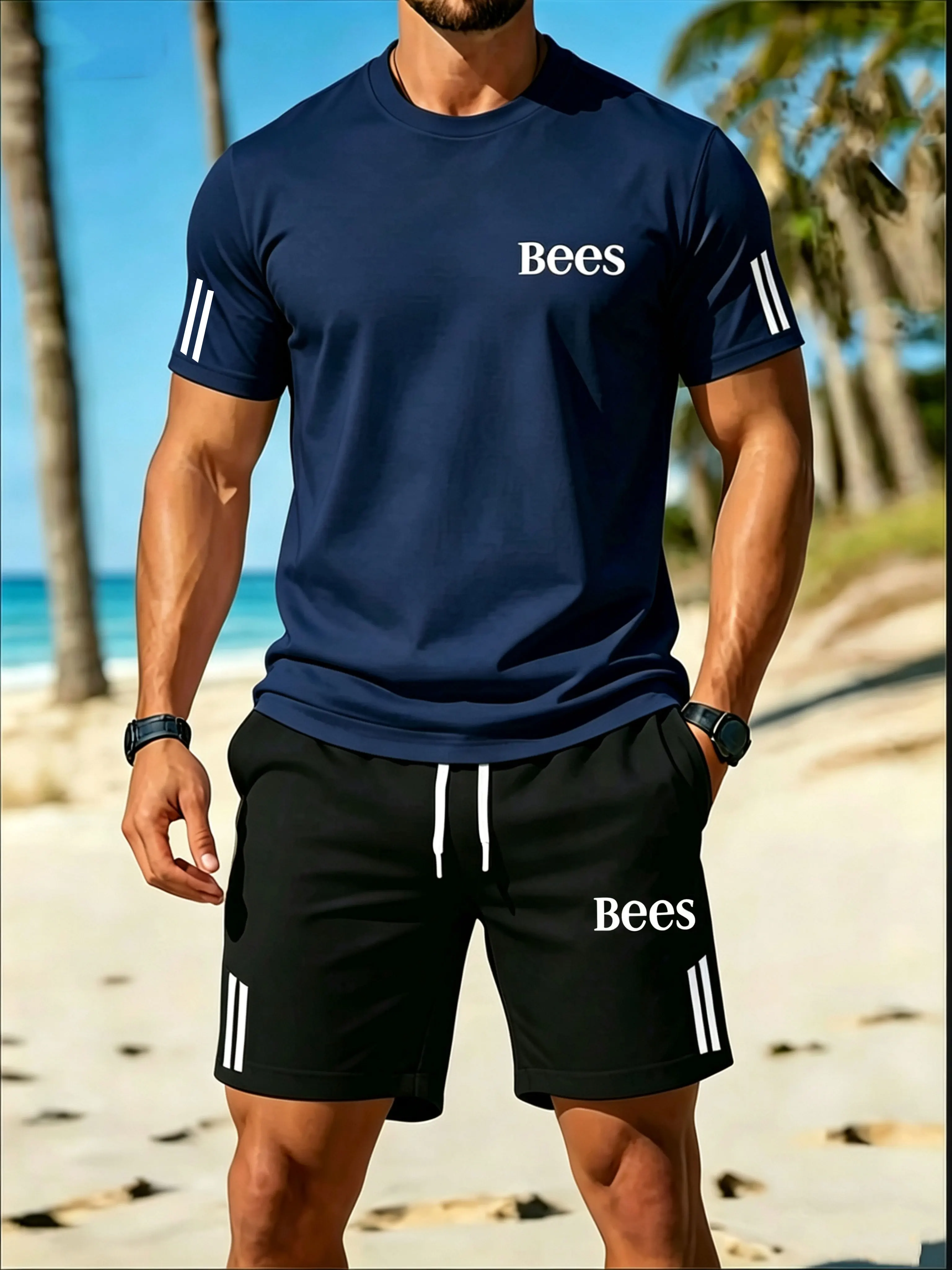 2026 Summer Men's Set Fashion Sports Set Men's Short sleeved T-shirt+Sports Shorts Set Men's Casual Men's Clothing Men's Jogging
2026 Summer Men's Set Fashion Sports Set Men's Short sleeved T-shirt+Sports Shorts Set Men's Casual Men's Clothing Men's Jogging