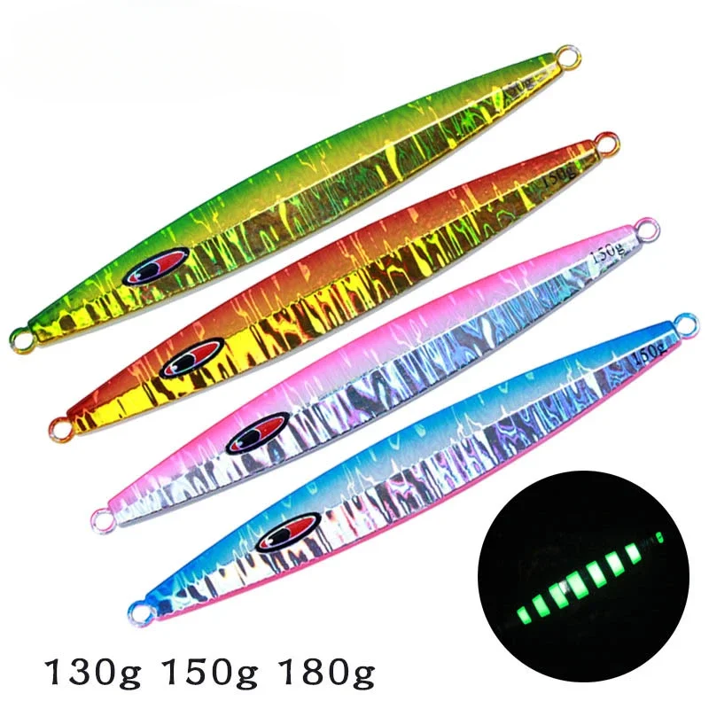 Rapid sinking Slim Metal Jig 130G 150G 180G Jigging Spoon Shore Cast Sea Bass Saltwater Fishing Lures Artificial Bait Tackle
Rapid sinking Slim Metal Jig 130G 150G 180G Jigging Spoon Shore Cast Sea Bass Saltwater Fishing Lures Artificial Bait Tackle