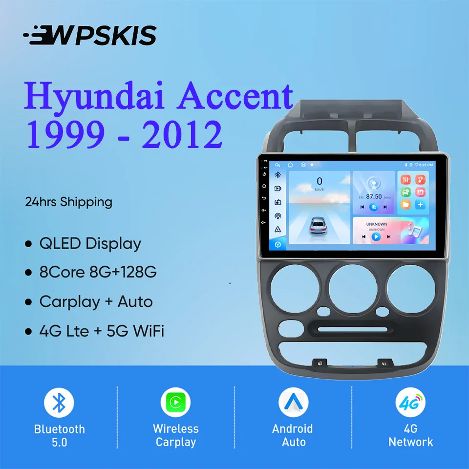 Android14 128G For Hyundai Accent 1999 - 2012 Car Auto Radio Stereo Multimedia Video Player Navi GPS Monitor 4G Lte WiFi Carplay
Android14 128G For Hyundai Accent 1999 - 2012 Car Auto Radio Stereo Multimedia Video Player Navi GPS Monitor 4G Lte WiFi Carplay