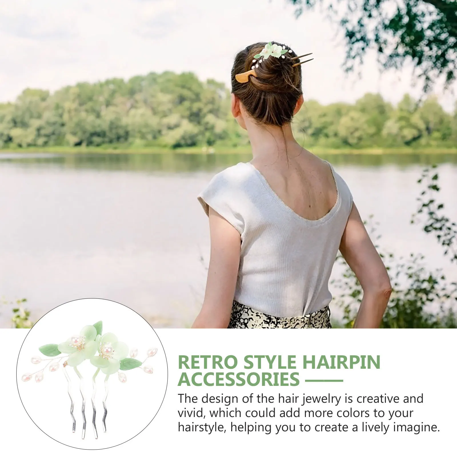 Decorative Flower Hair Comb Chinese Style Inserted Comb Vintage Pearl Design for Women Wedding Party Hairstyling
Decorative Flower Hair Comb Chinese Style Inserted Comb Vintage Pearl Design for Women Wedding Party Hairstyling