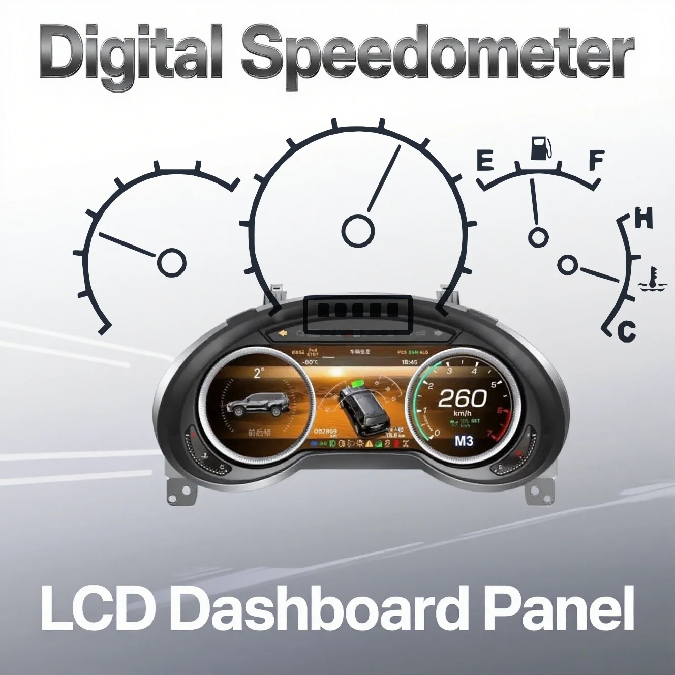 ЖК-цифровой кластер для Lexus GX400 GX460 2010-2021 12,3-дюймовый спидометр, приборная панель
ЖК-цифровой кластер для Lexus GX400 GX460 2010-2021 12,3-дюймовый спидометр, приборная панель