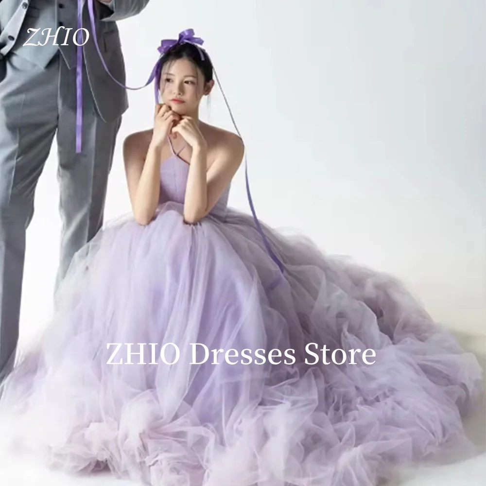ZHIO Fairy Baby Purple Wedding Dresses A-Line Halter Floor Length Ruffles Bridal Gown Korea Photo Shoot Customized Elegant
ZHIO Fairy Baby Purple Wedding Dresses A-Line Halter Floor Length Ruffles Bridal Gown Korea Photo Shoot Customized Elegant