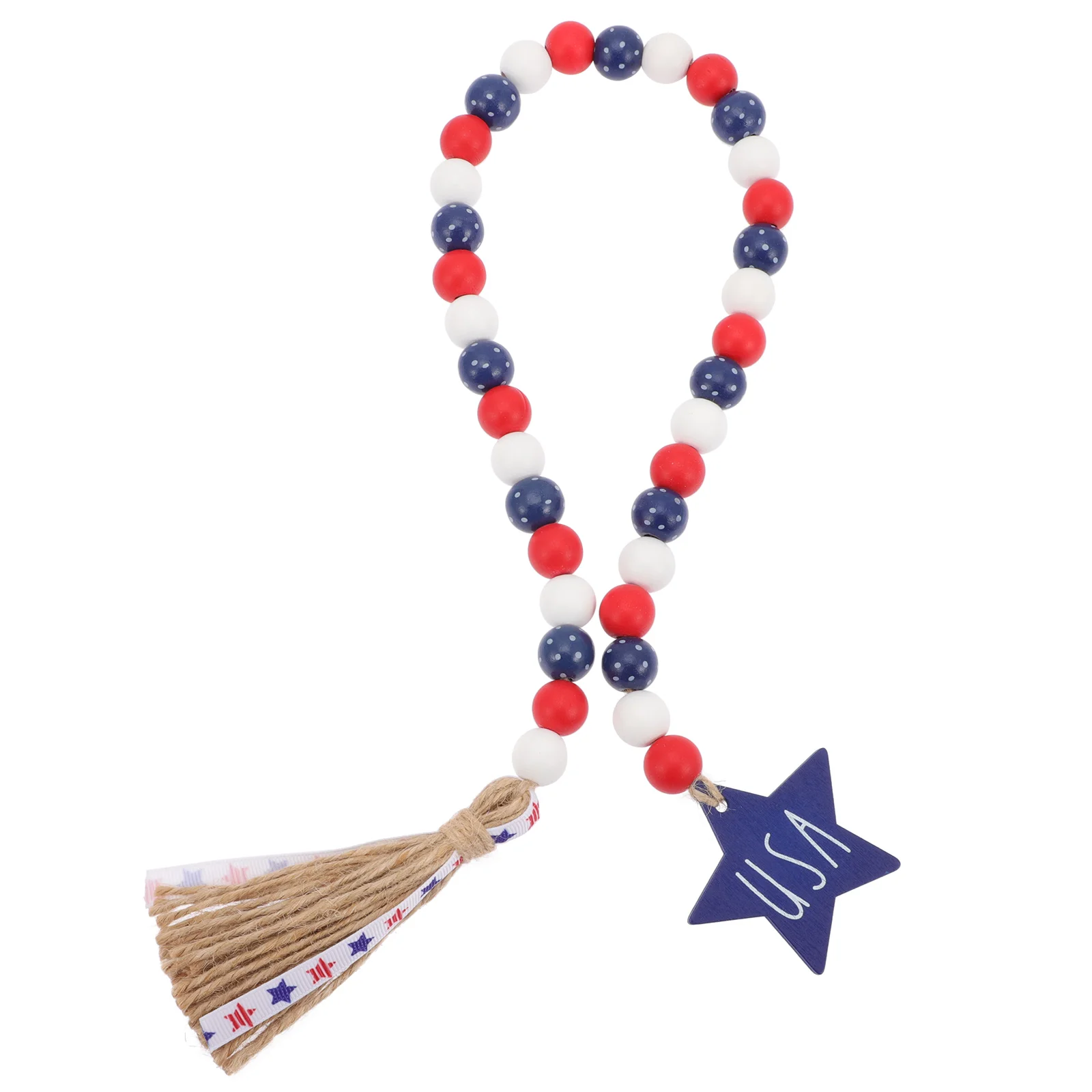 Wooden Bead Tassel Decor Independence Day Hanging Party Home Bar Restaurant Beaded String nament Rope
Wooden Bead Tassel Decor Independence Day Hanging Party Home Bar Restaurant Beaded String nament Rope