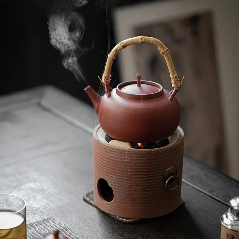 570ml Handmade Stoneware Tea Making Set Japanese Tea Stove Teapot Heating Base Household Teapot Warmer Kettle Stand Tea Ceremony
570ml Handmade Stoneware Tea Making Set Japanese Tea Stove Teapot Heating Base Household Teapot Warmer Kettle Stand Tea Ceremony