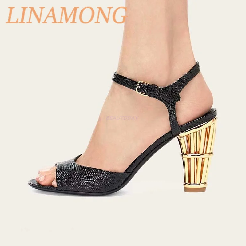 Cage Heel Sandals Fashionable and Sexy Rhinestone Buckle Design Round Toe Versatile High Heels Sandalias De Mujer Verano
Cage Heel Sandals Fashionable and Sexy Rhinestone Buckle Design Round Toe Versatile High Heels Sandalias De Mujer Verano