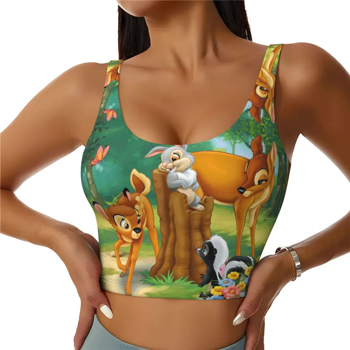 Спортивные бюстгальтеры Custom Bambi Fawn Cartoons с высокой степенью поддержки для женщин, бесшовные топы-кроп для тренировок и бега
Спортивные бюстгальтеры Custom Bambi Fawn Cartoons с высокой степенью поддержки для женщин, бесшовные топы-кроп для тренировок и бега