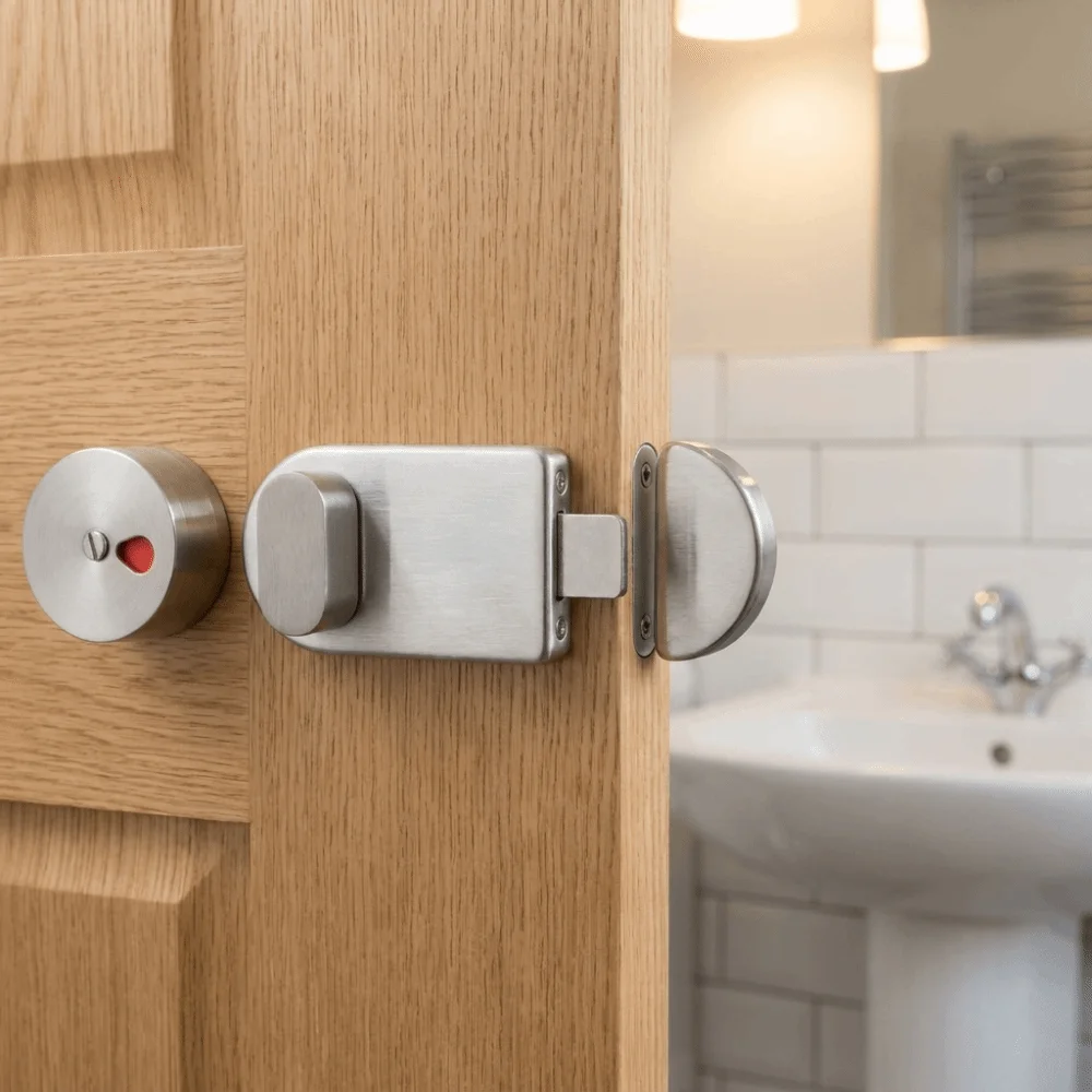 304 Stainless Steel Indicator Bolt Lock Solid Structure Rust Resistance Toilet Partition Door Lock Flexible Operation
304 Stainless Steel Indicator Bolt Lock Solid Structure Rust Resistance Toilet Partition Door Lock Flexible Operation