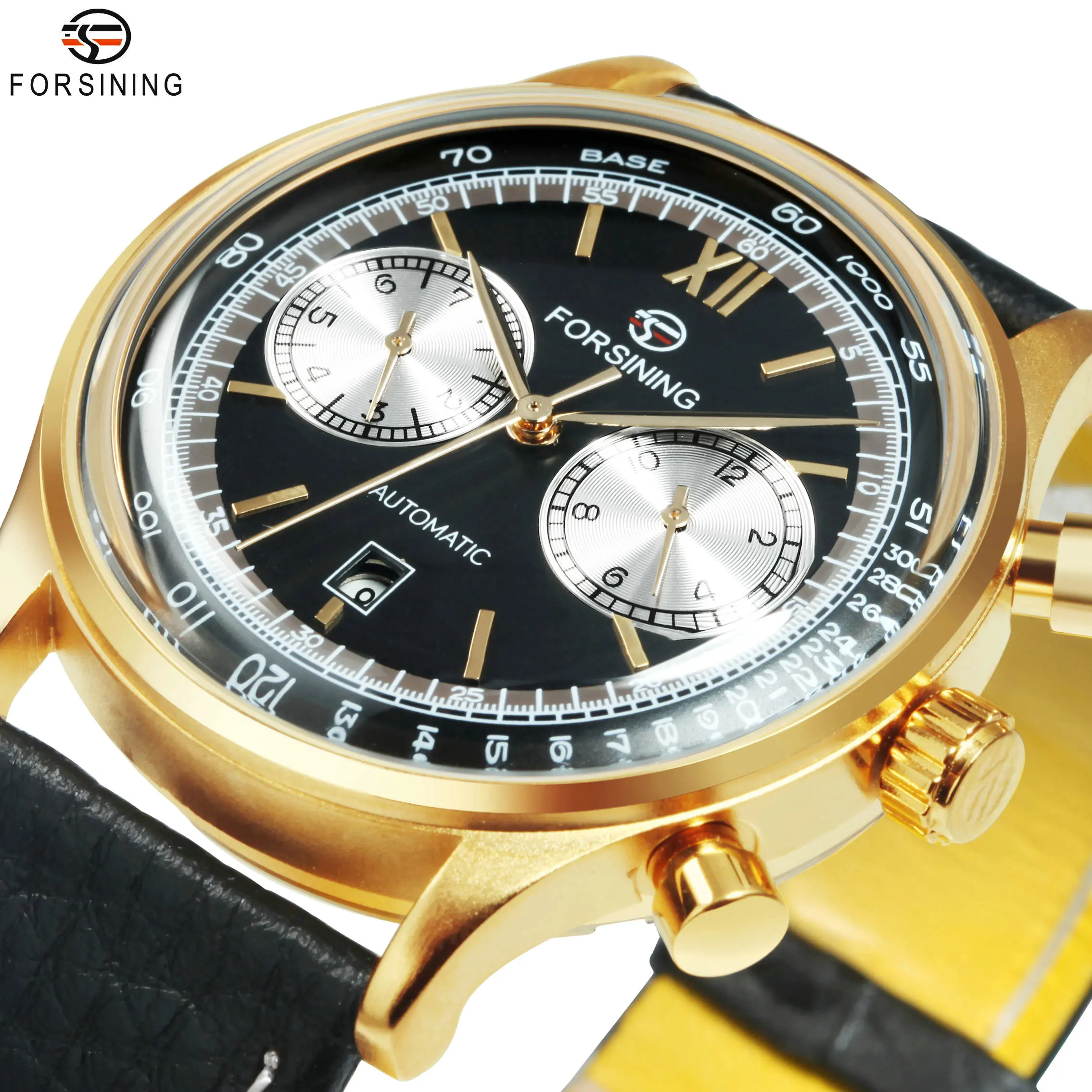 Forsining Luxury Mechanical Watches Retro Concave Glass Calendar Small Dials Automatic Mens Watch Classic Genuine Leather Strap
Forsining Luxury Mechanical Watches Retro Concave Glass Calendar Small Dials Automatic Mens Watch Classic Genuine Leather Strap