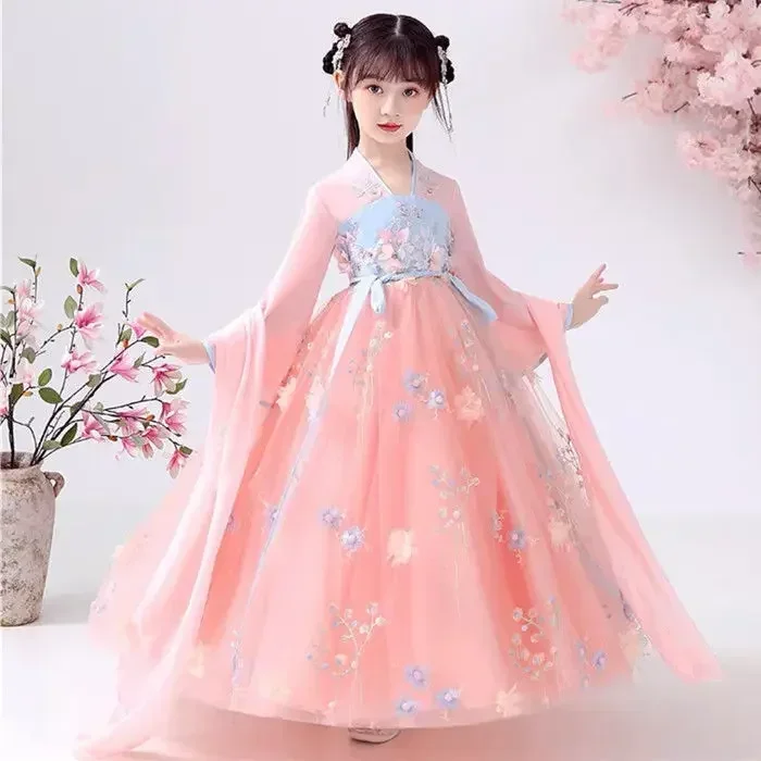 Traditional Chinese Girls Fairy Costume New Year Outfit for Girl Hanfu Dress Children Chinese Style Tang Photography Cosplay
Traditional Chinese Girls Fairy Costume New Year Outfit for Girl Hanfu Dress Children Chinese Style Tang Photography Cosplay