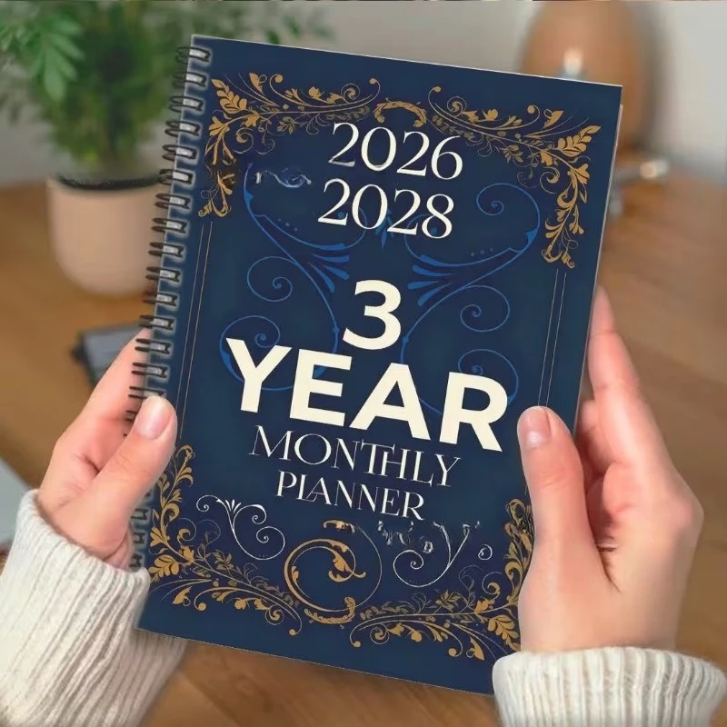 2026-2028 3 Year Monthly Planner 36 Months Agenda Organizer Spiral Bound Hardcover Notebook for Goal Setting Scheduling
2026-2028 3 Year Monthly Planner 36 Months Agenda Organizer Spiral Bound Hardcover Notebook for Goal Setting Scheduling