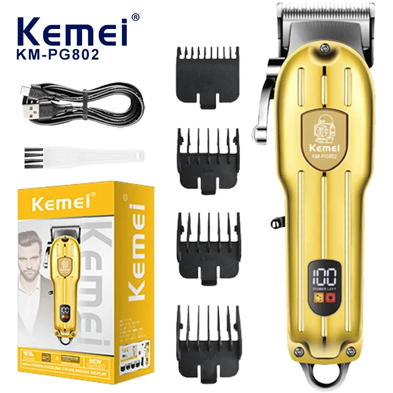 Kemei KM-PG802 электрическая машинка для стрижки волос UBS перезаряжаемый беспроводной триммер для бороды мужская мощная электрическая машинка для стрижки волос инструмент для обрезки
Kemei KM-PG802 электрическая машинка для стрижки волос UBS перезаряжаемый беспроводной триммер для бороды мужская мощная электрическая машинка для стрижки волос инструмент для обрезки