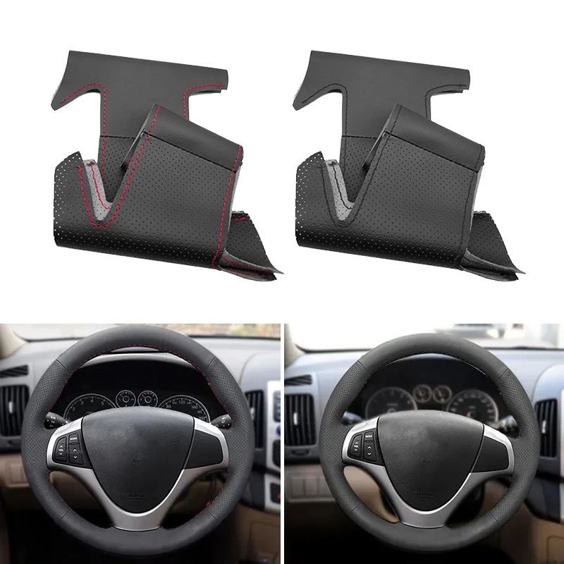 Hand-sew Perforated Microfiber Leather Car-styling Steering Wheel Cover For Hyundai i30 2009 For Elantra Touring 2010 2011 2012
Hand-sew Perforated Microfiber Leather Car-styling Steering Wheel Cover For Hyundai i30 2009 For Elantra Touring 2010 2011 2012