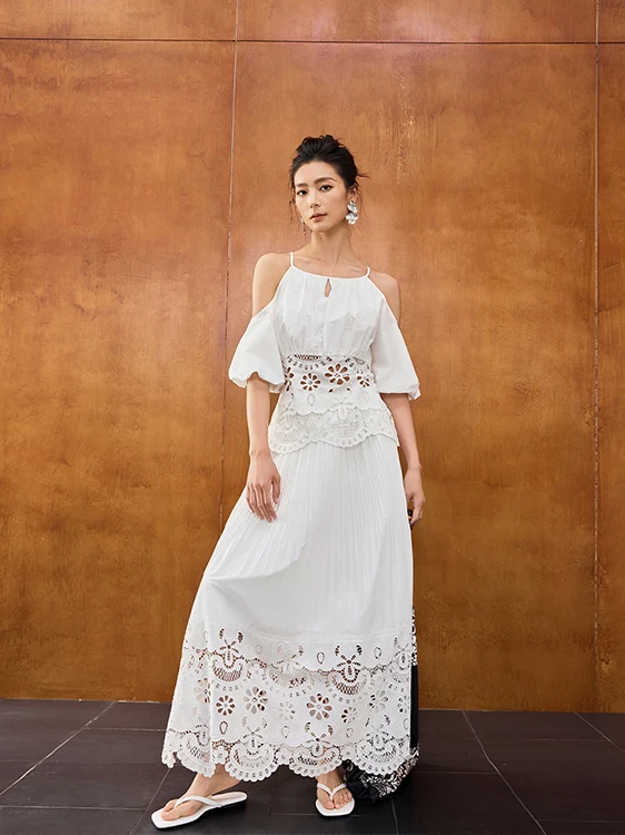 White High Densi Pleated Hollow out Double Crt Mosaic f Skirt Ele Commuter Sle High Waist A-Line Loose Fit
White High Densi Pleated Hollow out Double Crt Mosaic f Skirt Ele Commuter Sle High Waist A-Line Loose Fit