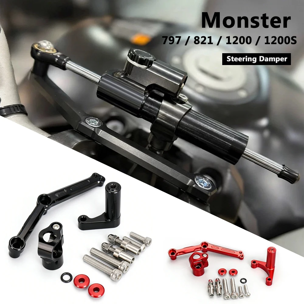 Steering Damper Stabilizer Linear Stabilizer Damper Mounting Bracket Kit Accessories For Ducati Monster 797 Monster 1200 821
Steering Damper Stabilizer Linear Stabilizer Damper Mounting Bracket Kit Accessories For Ducati Monster 797 Monster 1200 821